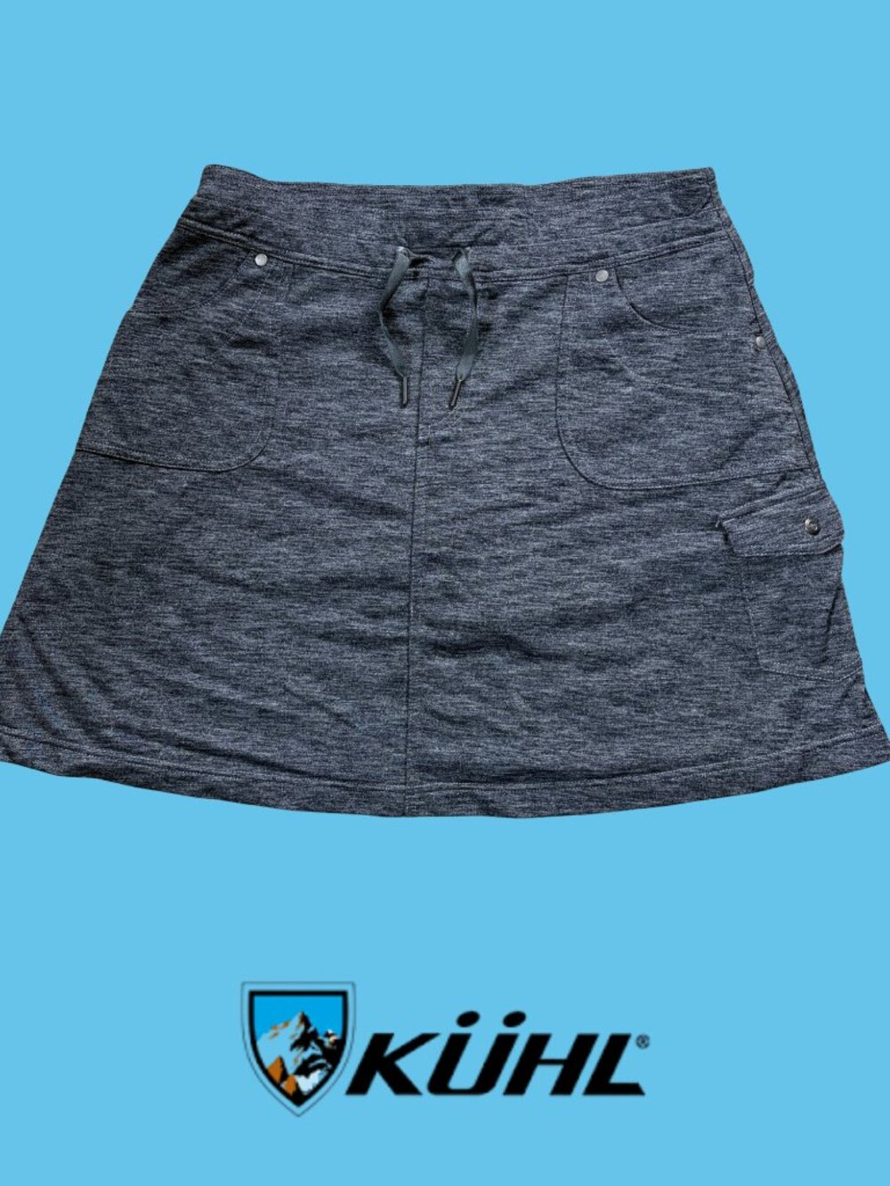 Kuhl Mova Cargo Skort Hiking Skirt - Charcoal Gray